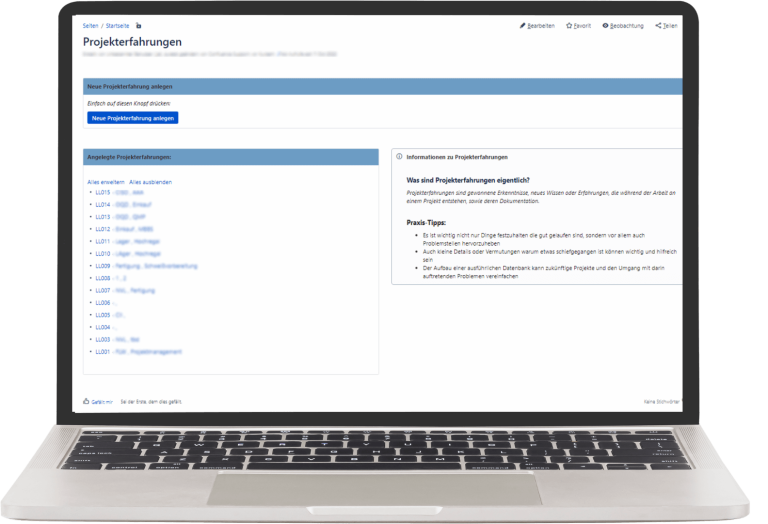 Confluence Projektplanung