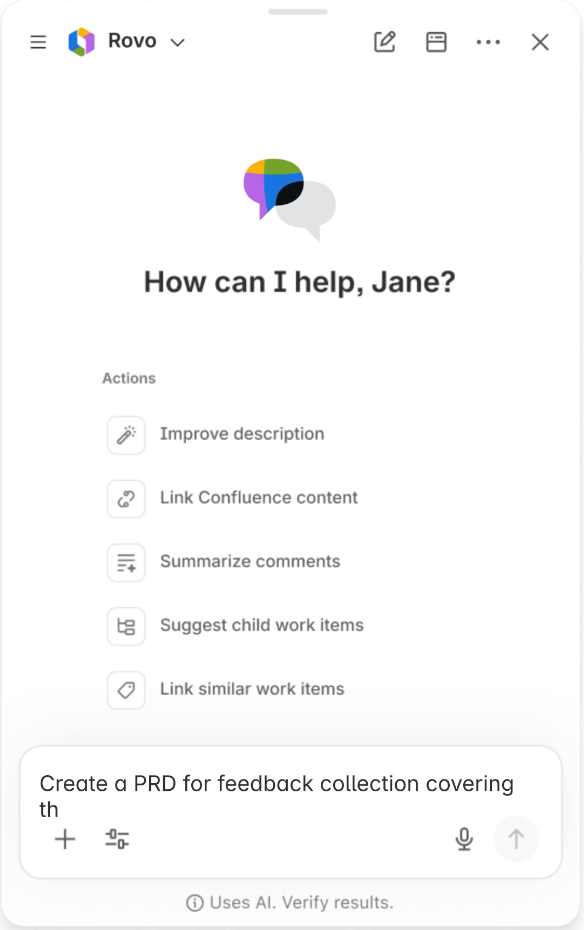 Atlassian Cloud Rovo Chat