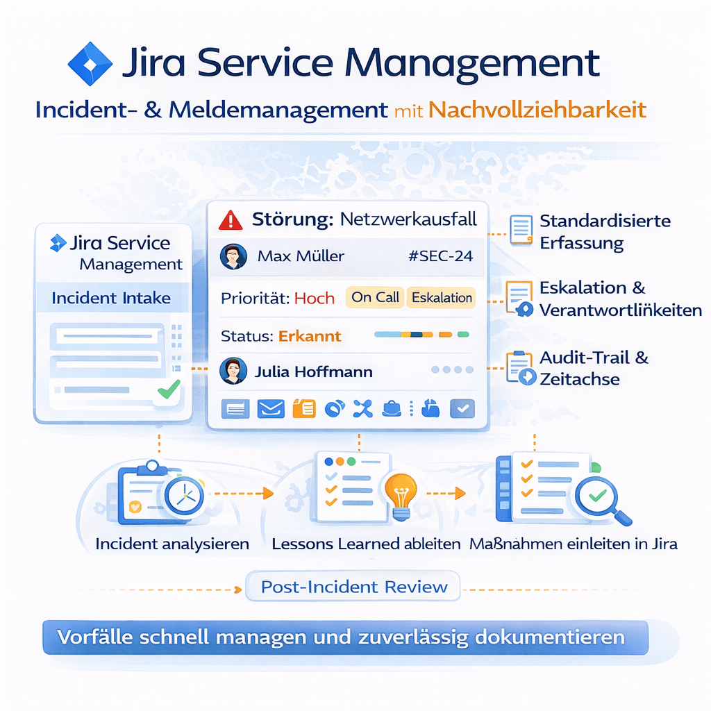 Jira Service Management KRITIS Incident- undMeldemanagement mit nachvollziehbarkeit Grafik